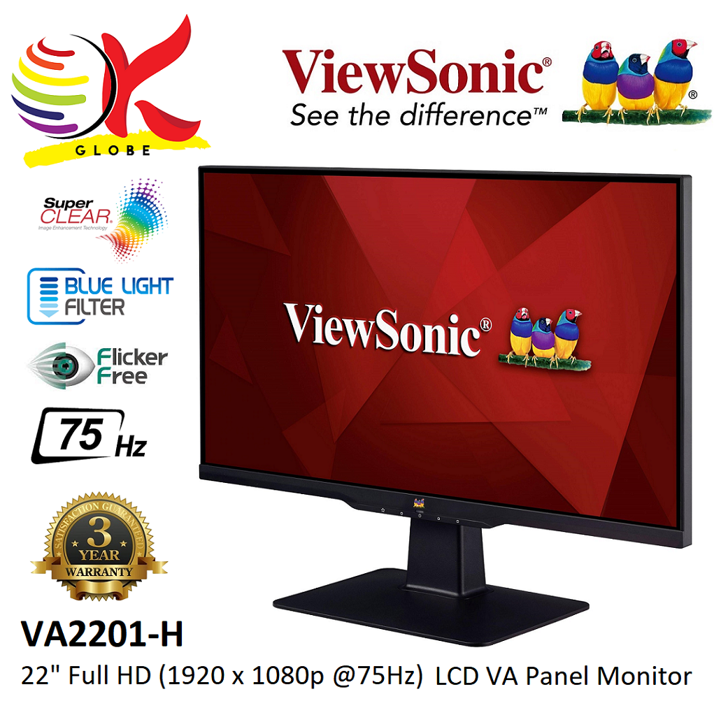 VIEWSONIC 21.5” VA2201-H LED FLAT FULL 