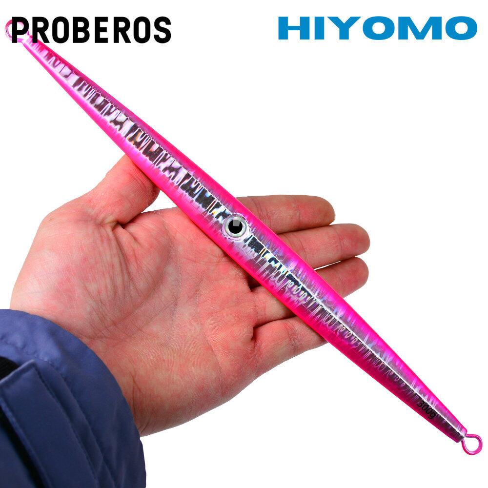 PROBEROS 1PCS Fast Sinking Metal Jig Fishing Lure Casting 60g 80g 100g 120g 150g 180g 200g 250g 300g Luminous Slow Jigging Lure Bait Saltwater Deep Sea Fishing Tackle LF133