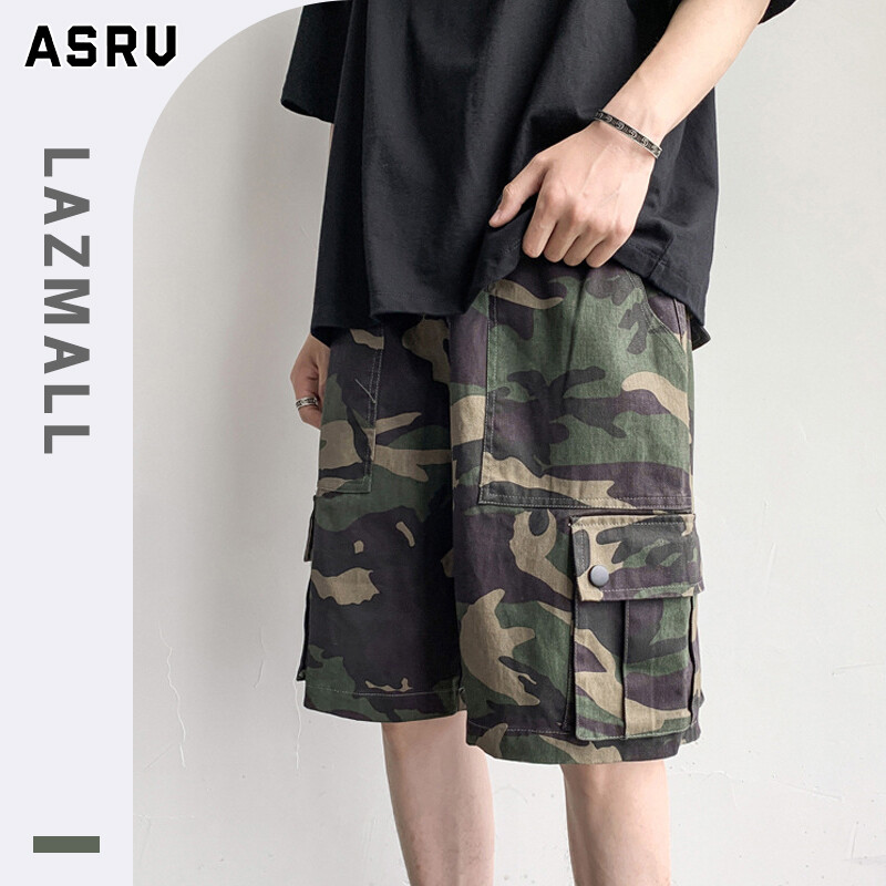 ASRV quần short nam quần coolmate quần đùi quần túi hộp Quần Soóc Túi Hộp Cho Nam Quần Soóc Rằn Ri Vừa Vặn Thoải Mái Quần Soóc Đi Làm Ngoài Trời Nhiều Túi Vải Cotton Thường Ngày