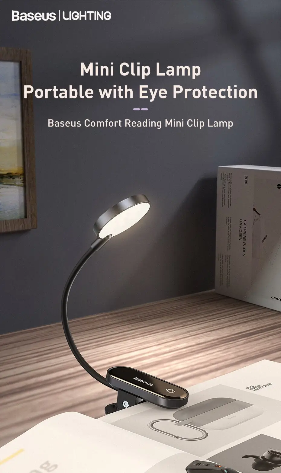 clip on computer light