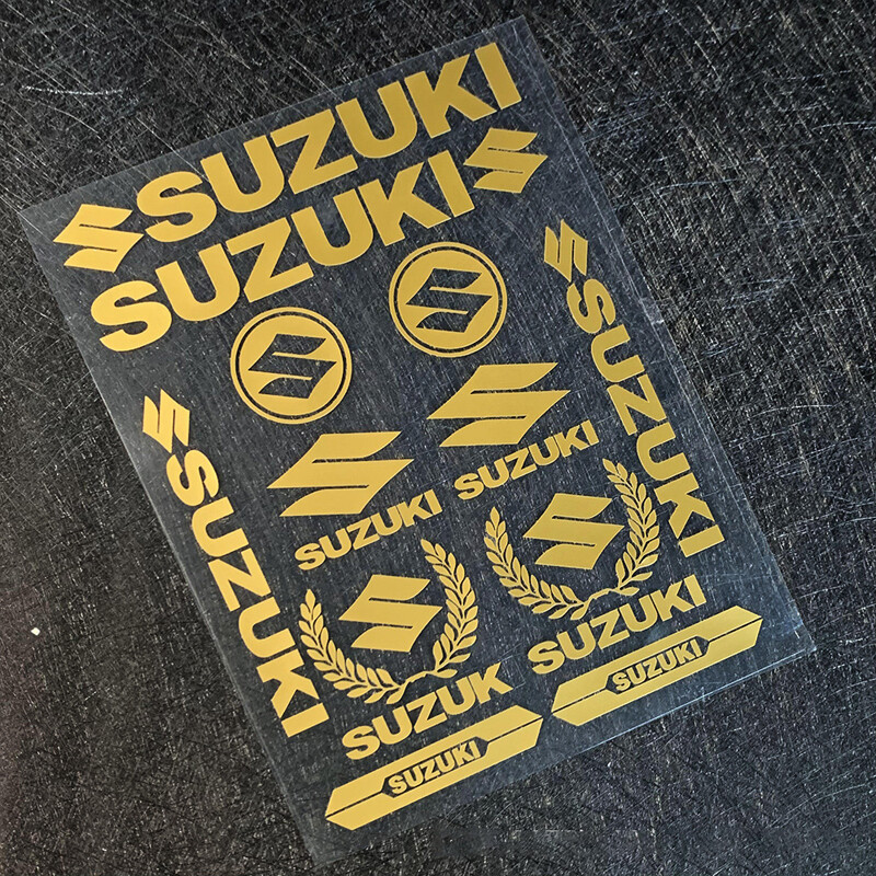 Không thấm nước Nhãn dán xe máy Suzuki logo đề can cho Suzuki xe máy xe tay ga uy125 Skydrive GSX v-strom gts150