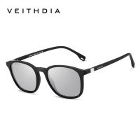 VEITHDIA vuông thời trang sặc sỡ phân cực Kính râm chống tia cực tím cho phụ nữ và kính râm lái xe cho nam 7520