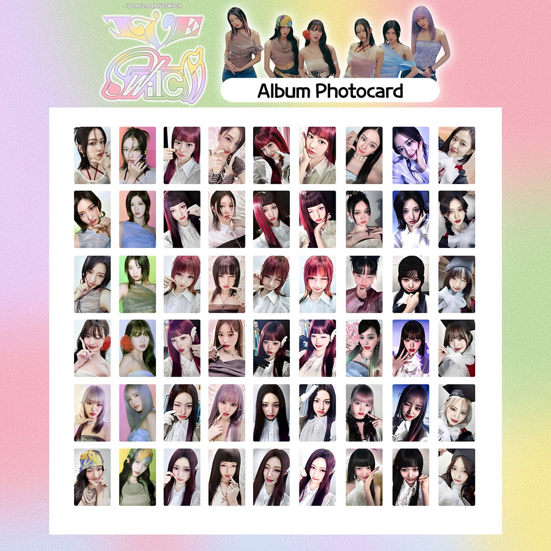 Ive Album ive chuyển đổi photocard yujin Rei gaeul Liz lesseo wonyoung thẻ ảnh 6 mỗi bộ