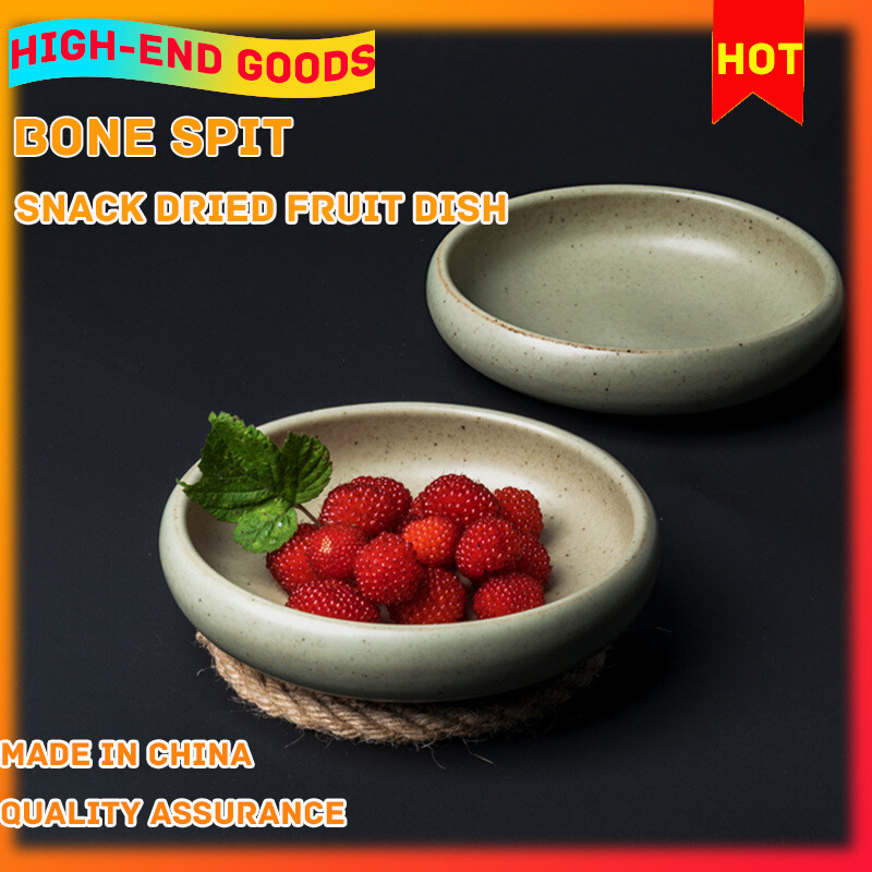 Gambar Japanese style Dish Household Small Dish Sauce Dish Dipping Sauce Dish Seasoning Dish Snack Dish Ceramic Seasoning Dish Coarse Pottery Spit Bone Dish
