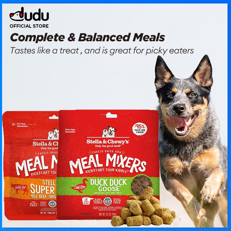 Stella & Chewy's Freeze Dried Raw Pork Meal Mixers Made with 95% Farm-Raised Pork Organs & Bone Perfect for Picky Eaters ราคา 1,545 บาท*ส่งฟรี