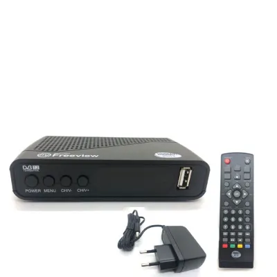 FREEVIEW MYTV DVB-T2 Digital Receiver Decoder Tv Box Free HDMI Cable MYTV Myfreeview Decoder Full Set Combo With Antenna UHF TV Decoder Dekoder MY TV DVB T2 Digital Signal HDTV Receiver DVB T2 Support all Malaysia Channels (1)