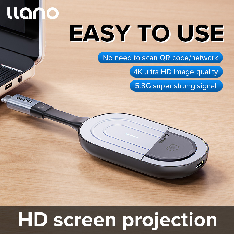 llano เครื่องส่งสัญญาณไร้สาย HDMI และรับสัญญาณ4K แบบเสียบ & เล่นไฟล์เสียงชุดตัวขยายไร้สาย HDMI 5G สำหรับสตรีมมิ่งวิดีโอและเสียงไปยังจอภาพ ราคา 2,004 บาท*ส่งฟรี