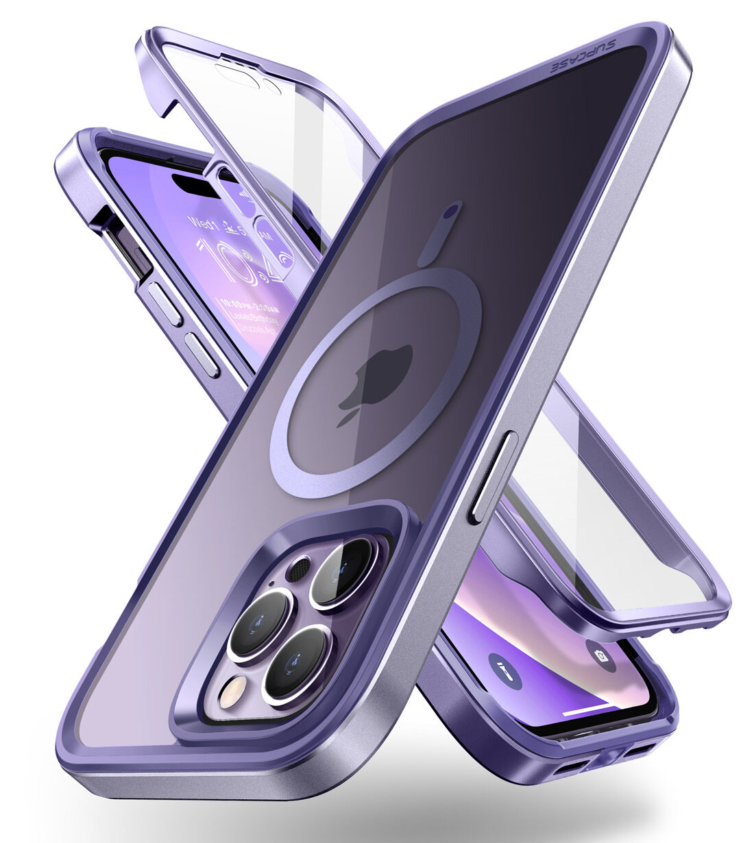 Supcase ốp lưng hình bọ cánh cứng kỳ lân cho iphone 14 pro 6.1 "tương thích với magsafe ốp bảo vệ trong suốt khung mỏng tích hợp bảo vệ màn hình