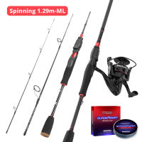 KastKing Spinning Reel and Rod Combo Set Brutus Portable Spinning Fishing Rod and Brutus Spinning Reels with SuperPower 137m PE Braided Fishing Line