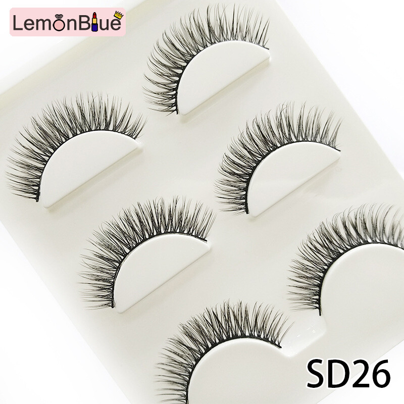 Gambar 3 Pairs Handmade Eyelashes 3D Soft Lashes Reusable Eye Lashes Extension Natural Eye Makeup 3D Soft Lashes Reusable Eye Lashes Extension Natural Wispy Long Soft Reusable Handmade Handmade Eyelashes 3 Pairs 3D