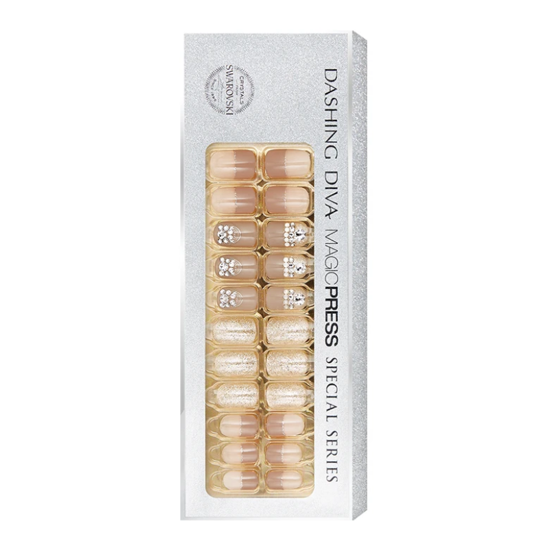 Gambar [BEST BUY] DASHING DIVA Magic Press Swarovski Series Mani Leonore MPR154PR