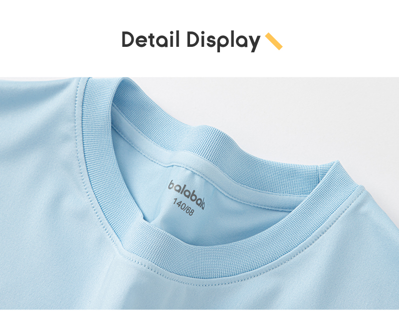 Balabala Anak-anak Lengan Pendek T-Shirt 2025 Baru Musim Panas Anak Laki-laki Atasan Lembut Olahraga Pakaian Dalam Cepat Kering