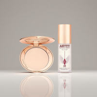 Latest Arrival Charlotte Tilbury CT Classic 2-piece set Airbrush Flawless Setting Spray 34ml+Pressed Powder 8g 1 FAIR#2 MEDIUM#