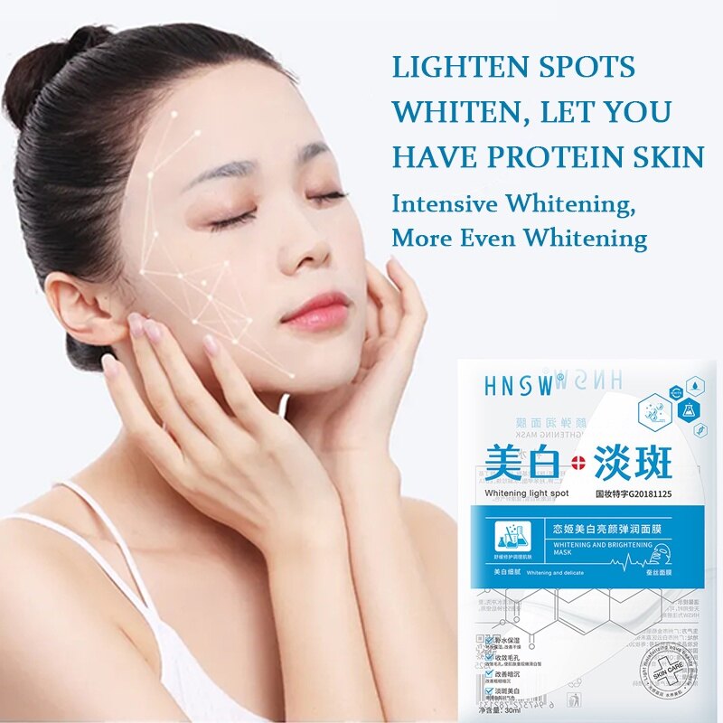 Gambar HNSW Whitening and Blemish Mask Moisturizing, Moisturizing, Yellowing, Brightening and Freckle Removal