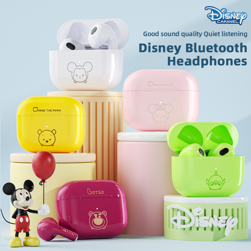 Tai nghe chính hãng Disney LY-610 Bluetooth Tai nghe không dây Bluetooth Tai nghe TWS 5.3 Bữa tiệc sinh nhật thời trang cho trẻ em Cô gái Quà tặng trẻ em Earbud