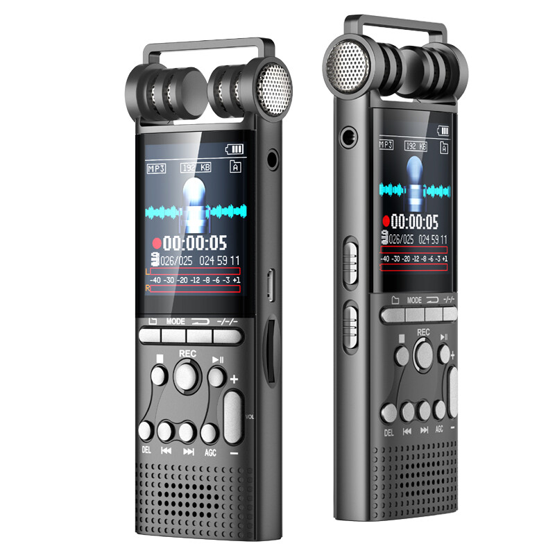  XueChur 2024  Máy Ghi Âm Kỹ Thuật Số Kích Hoạt Bằng Giọng Nói Chuyên Nghiệp Bút USB 8GB Ghi Âm 100 Giờ Không Ngừng PCM 1536Kbps Micrô Gắn Ngoài 