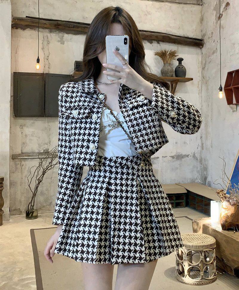 wholesale7.netKorean Style Lapel Plaid Women Suit