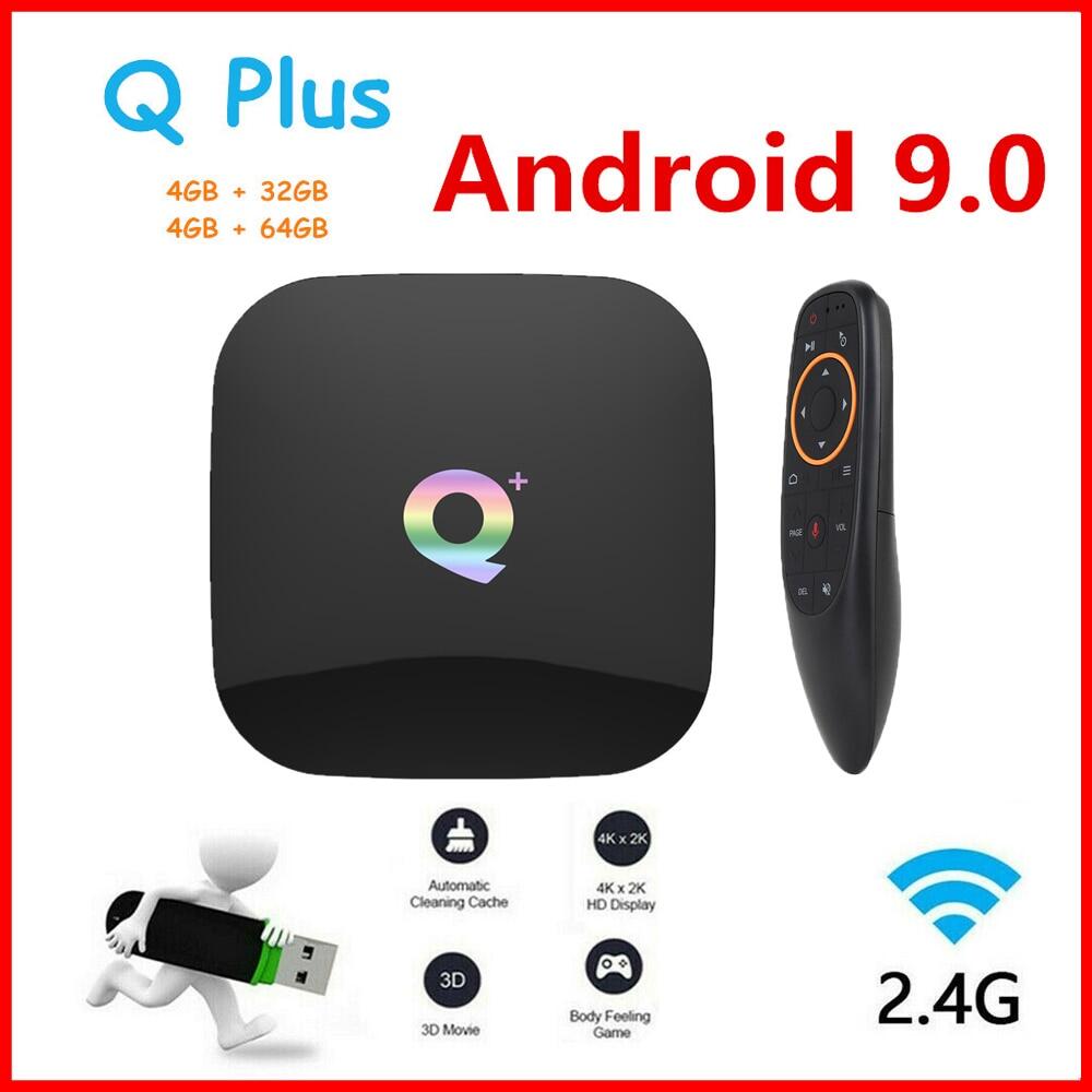 Max Plus Smart TV Box Android9.0 4GB 32GB 64GB Quad-core 64-bit Set Top Box Support Bluetooth 8K Media Player 2.4G/5G WiFi