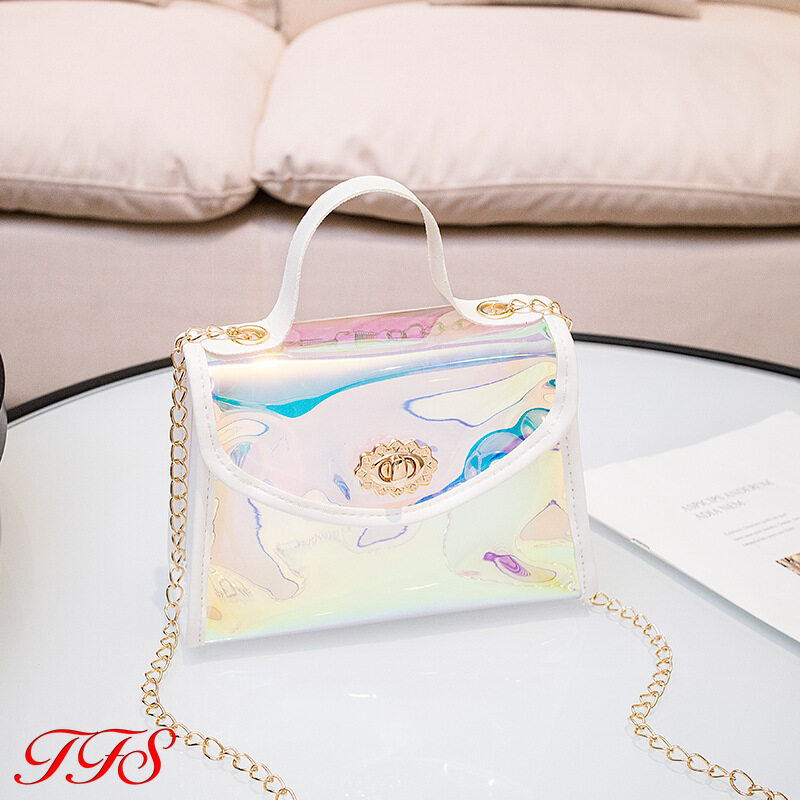 transparent jelly shoulder bag