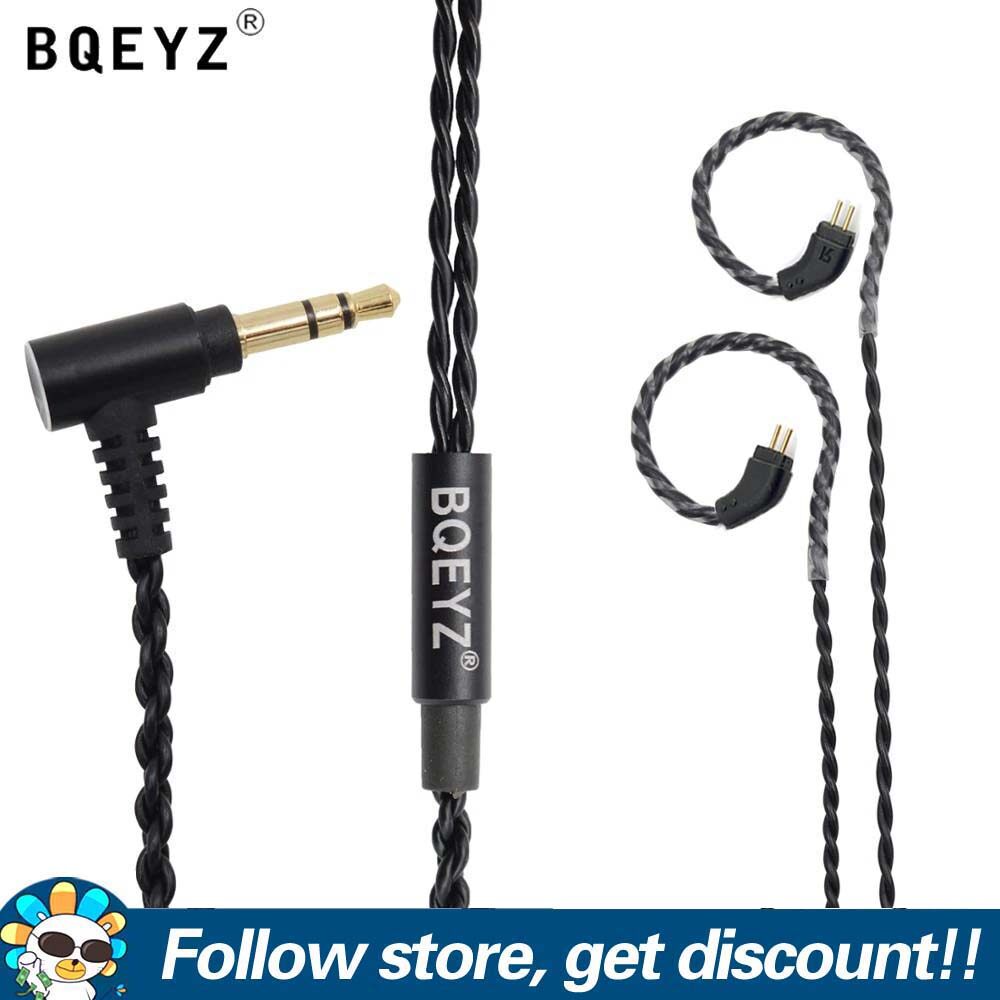 Bqeyz cáp tai nghe Tai nghe Hi-Fi Nâng Cấp Dây 3.5Mm thay thế cho tai nghe Dòng 0.78Mm 2Pin Kết Nối 