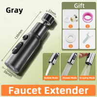 High Water Pressure 360° Flexible Nozzle Spout Brass Three-mode Faucet Extender Tap Water Saving Household Kitchen Sink