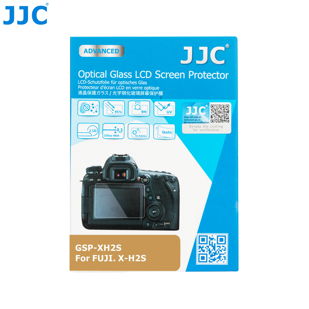 Jjc miếng dán cường lực lcd cho máy ảnh fujifilm x-h2 x-h2s miếng bảo vệ màn hình kính quang học cho fuji xh2 xh2s
