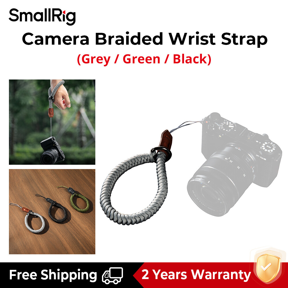  SmallRig Dây đeo tay máy ảnh Dây đeo cổ tay bện cho Sony Canon Fujifilm DSLR Mirrorless  Xám Xanh lá Đen  5055 5054 4881 