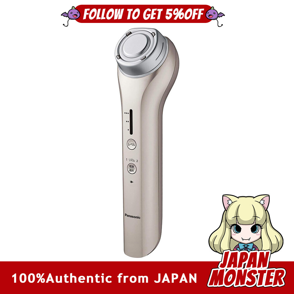 Panasonic Facial Massager RF Radio Wave Overseas Compatible Cordless Gold Tone EH SR73 N facial muscles mimetic muscles easy to use travel mouth corners firmness