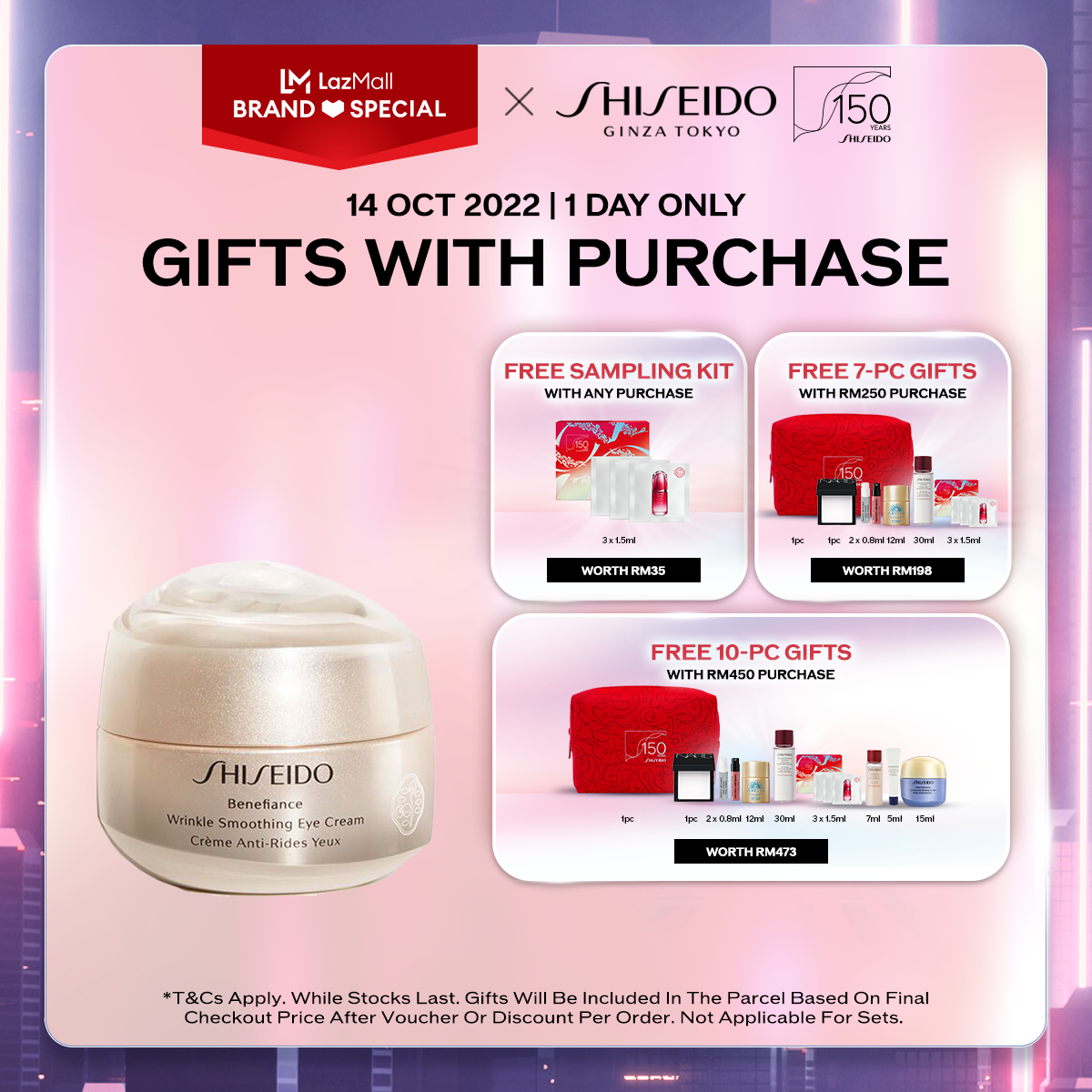 Gambar Shiseido Benefiance Wrinkle Smoothing Eye Cream 15ml