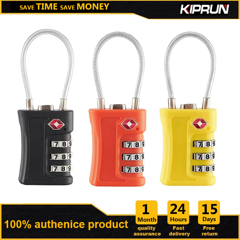 Khóa Vali đã được TSA phê duyệt kiprun, khóa mã số hải quan TSA 3 chữ số, ổ khóa có mật khẩu không cần chìa khóa, khóa kết hợp khóa túi vải thô Vali du lịch