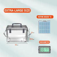camera Dry Box Moisture-Proof Digital hygrometer Silica Gel Desiccant Sealing thickening Anti collision Moisture-proof and moisture-proof camera drying box dry box for camera andbon dry cabinet dry cabinet for camera camera drybox