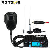 Retevis MB1 Handheld CB Radio with 45 Inch Magnetic Mount CB Antenna 40 Channel Base Station Emergency Radio AM/FM Noise Reduction Long Range Mobile Radio for Truckers