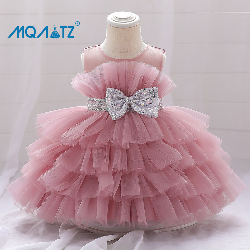 MQATZ Đầm Bé Gái Váy Công Chúa Sơ Sinh Cho Bé Váy Sinh Nhật 1 Tuổi Đầm Dự