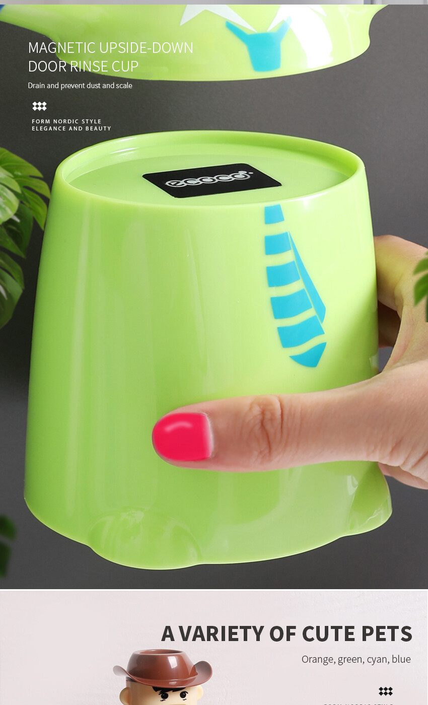 Bộ Dụng Cụ Lấy Kem Đánh Răng Tự Động ECO-HOME, Dụng Cụ Vắt Phòng Tắm Dễ Thương Giá Để Bàn Chải Đánh Răng Cốc Rửa Giá Để Bàn Chải Đánh Răng Sáng Tạo Hình Hoạt Hình Gắn Tường Hút ECOCO Giá Đỡ Ép Ép Lười Biếng