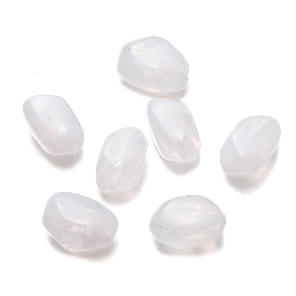 St.kunkka 10 chiếc hạt đá giả hình kim cương hạt không đều Acrylic 13x20mm cho Vòng tay tự làm trang sức vòng cổ làm phụ kiện trang sức