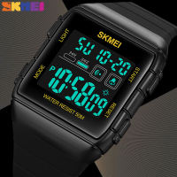 SKMEI Đồng Hồ Kỹ Thuật Số Nam Chính Hãng Thương Hiệu Sang Trọng Hàng Đầu Đồng Hồ Thường Ngày Cho Nam Báo Thức Bấm Giờ Thời Trang Chống Nước 50M Thể Thao EL Light