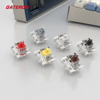 GATERON G Pro 3.0 Linear Tactile Clicky Switches RGB Pre-lubed 50gf 3-pin 5-pin for Gaming Mechanical Keyboard(35 Switches/Quantity)