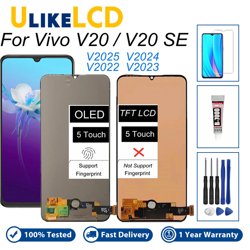 Bộ lắp ráp màn hình cảm ứng màn hình lcd oled lcd 6.44 inch cho vivo v20 se v2022 v2023 v20se cho vivo v20 v2025, v2024 / v20 2021 v2040, v204321