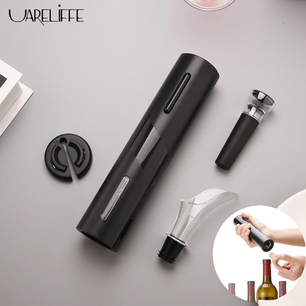 Uareliffe Dụng Cụ Mở Chai Rượu Vang Đỏ Tự Động 4 Trong 1 Dụng Cụ Cắt Nút Chai Giấy Bạc Bộ Bình Rượu Kèm Dụng Cụ Mở Chai Bộ Phụ Kiện Nút Chai Rượu Quà Tặng Cho Dụng Cụ Rượu Vang Dụng Cụ Mở Chai Rượu Vang Đỏ Tự Động 4 Trong 1 Dụng Cụ Cắt Nút Chai Bộ Bình Rư