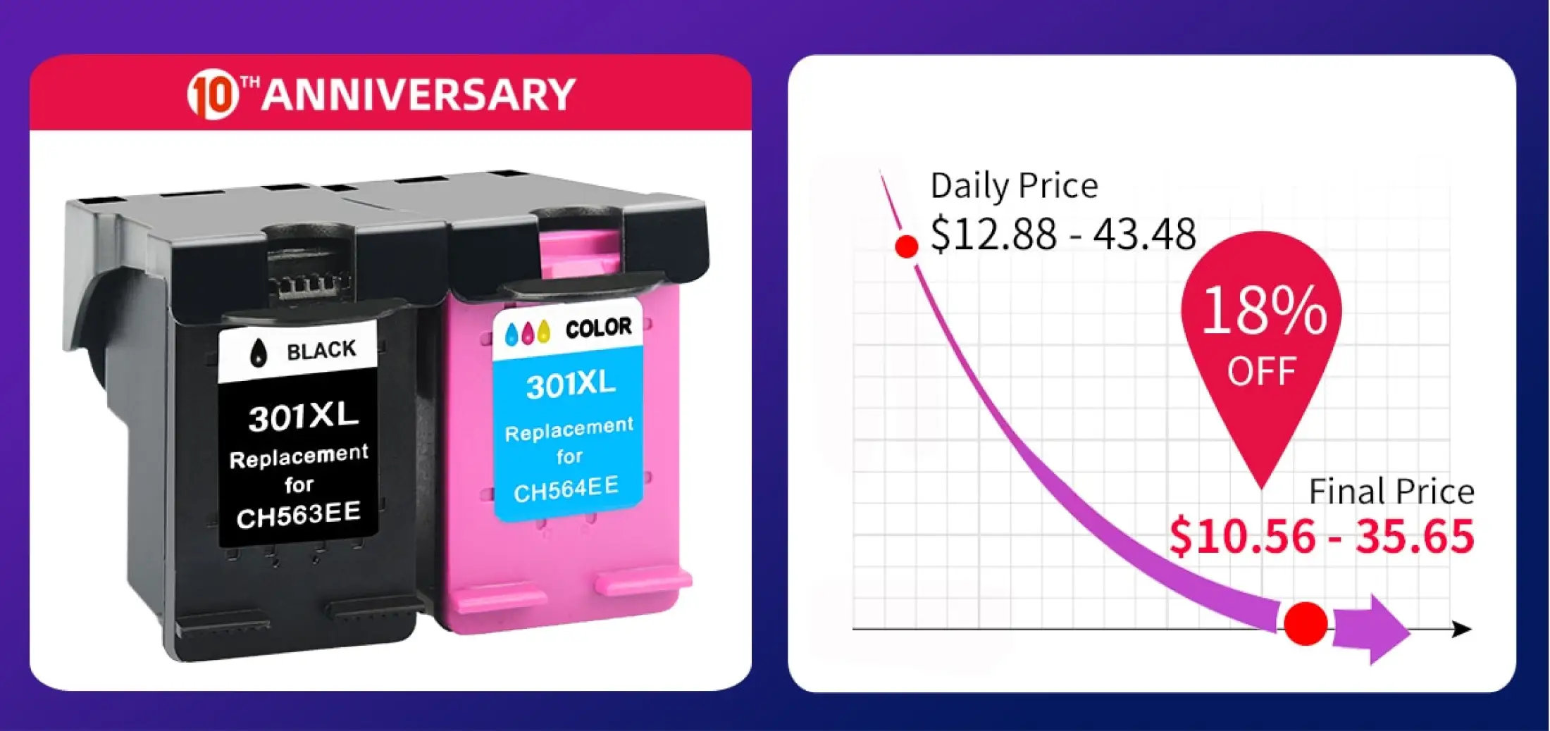 hp 301 ink fits which printer