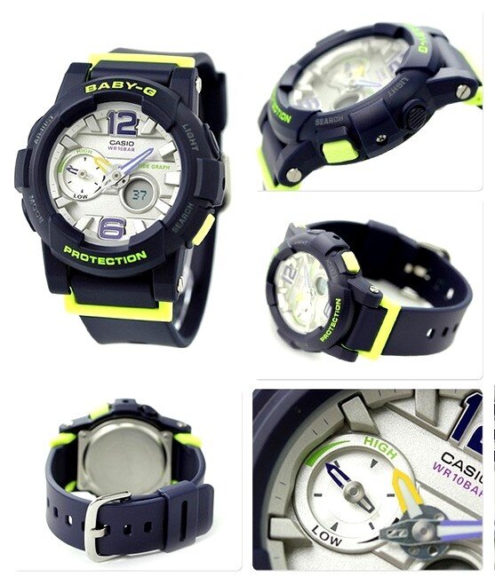 OFFICIAL WARRANTY) Casio Baby-G BGA-180-2B G-LIDE Analog Digital