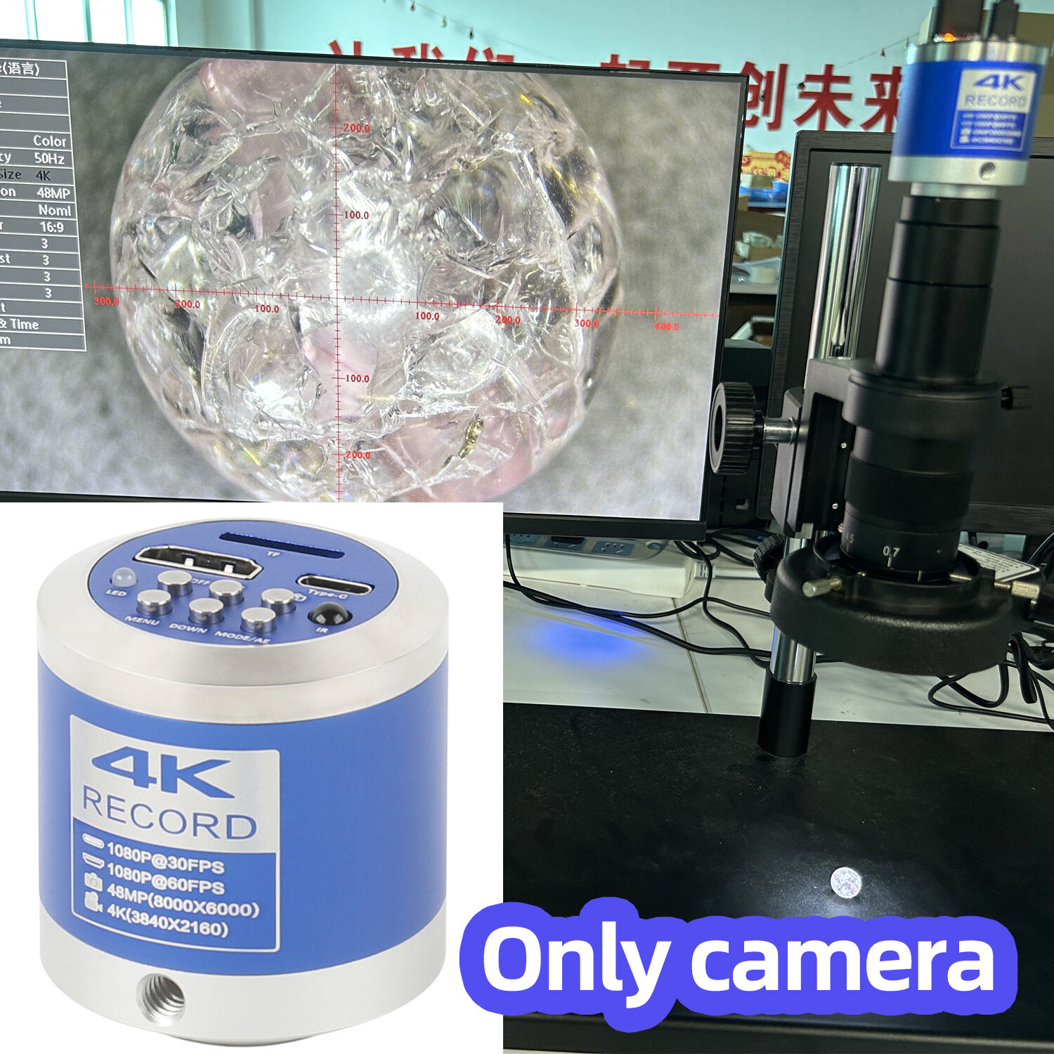 48MP 4K 1080P HDMI Industrial Video Digital Soldering Repair Microscope