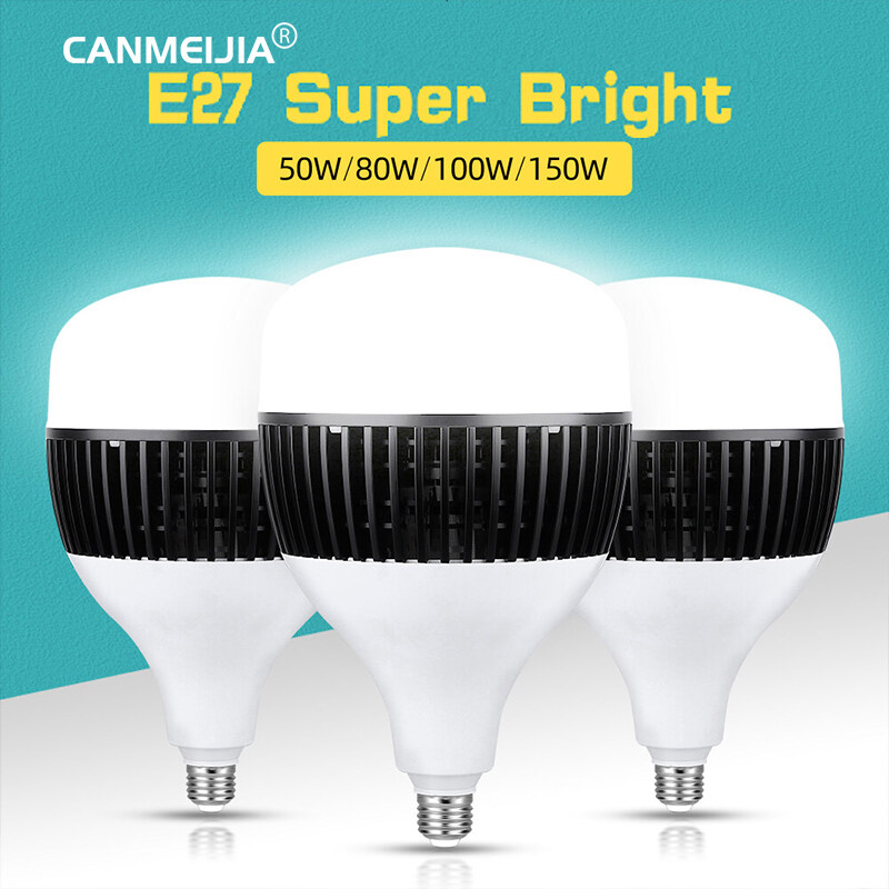 CANMEIJIA E27 Led Bulb 220V Light Bulb High Power Led Bulbs 30W 50W 100W