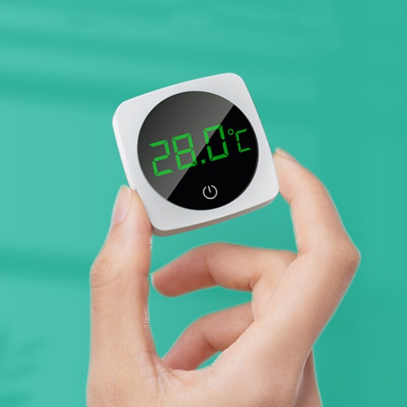 Nhiệt kế tự dính cho bể cá nhiệt kế kỹ thuật số lcd bể cá nhiệt kế màn hình lớn màn hình terrarium nhiệt kế 0-60 ℃