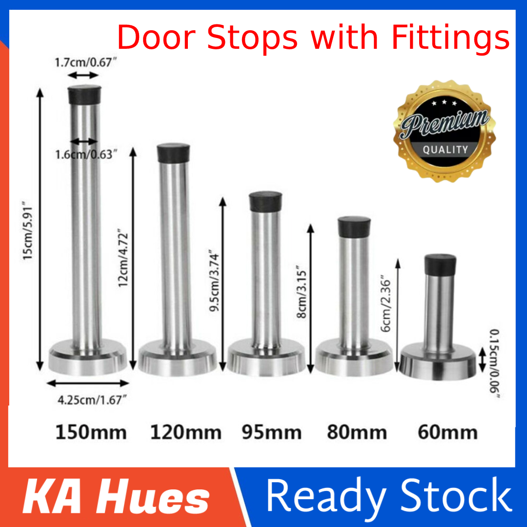 1 Cái Chặn Cửa Bằng Crôm Chặn Cửa Gắn Tường Chặn Cao Su Chặn Cửa Chặn Cửa Mới Bảo Vệ Gắn Với Phụ Kiện