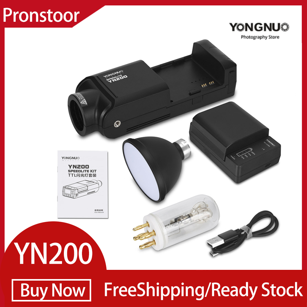 YONGNUO YN200 TTL HSS 2.4G 200W Lithium Battery with USB Type C,Compatible YN560-TX (II)/YN560-TX Pro/YN862 for Canon Nikon ราคา 8,308 บาท*ส่งฟรี