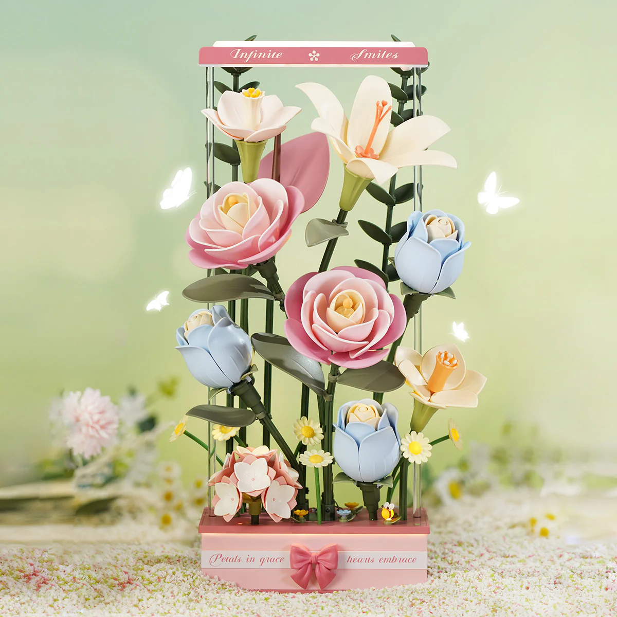ROBOTIME ROKR Flower Cluster Building Set Blooming Bouquet Box DIY 3D Puzzle home Decor Women Girl Gifts ราคา 3,169 บาท*ส่งฟรี
