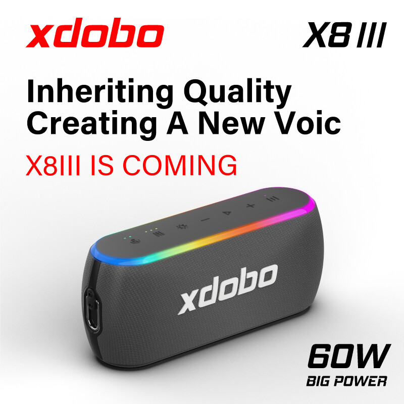  XDOBO Loa Bluetooth Không Dây Nâng Cấp X8iii 60W Loa Chế Độ TWS Loa Âm Trầm Sâu Loa Trong Nhà Ngoài Trời Chống Nước IPX7 