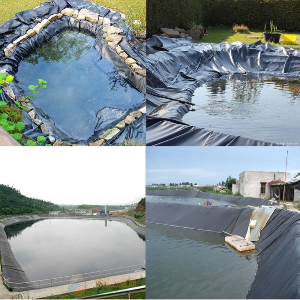 1.7M HDPE Fish Pond Liner Gardens Pool Membrane Reinforced Pools Landscaping 11 