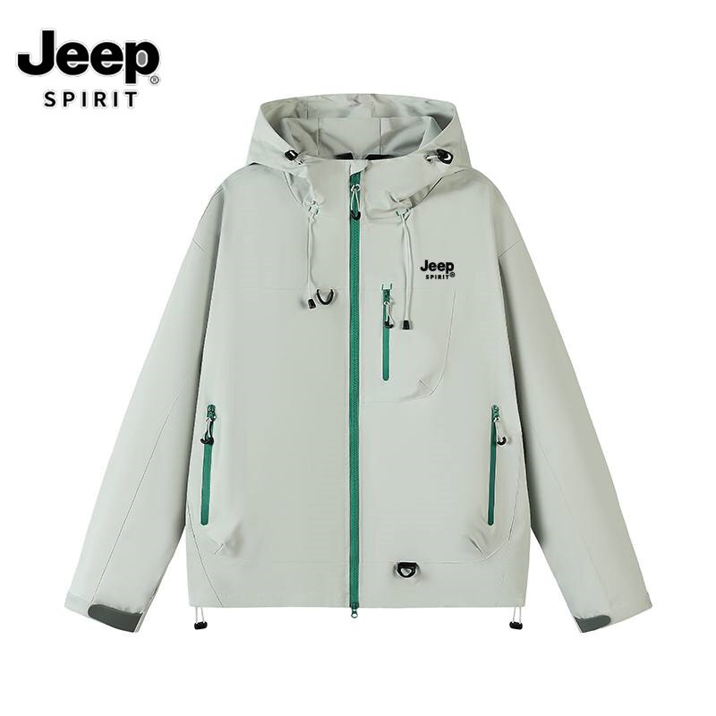  Jeep Spirit 1941 estd Áo gió cặp đôi áo khoác leo núi ngoài trời Ba lớp áo khoác nam và nữ áo áo khoác trùm đầu đơn giản rộng 